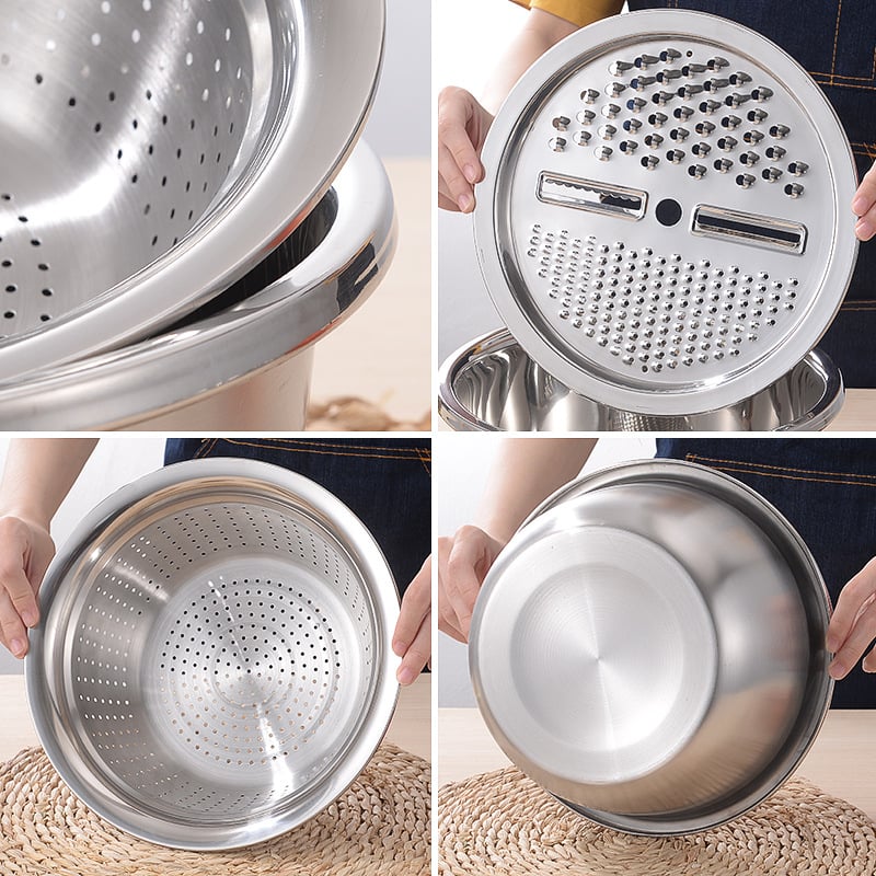 š„HOT SALE 49% OFF-šš“German Quality 3-in-1 Stainless Steel Grater Bowl | Food Safe | Dishwasher Safe