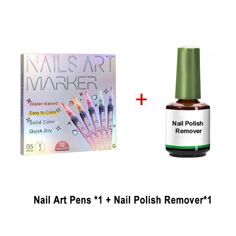 🎁Hot Sale 50% OFF⏳🎨12 Colors Nail Art Pens Set
