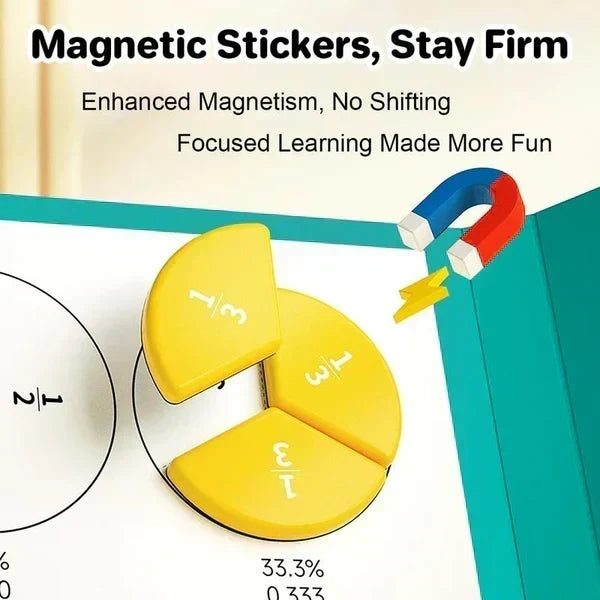 🧮STRUGGLING TO TEACH FRACTIONS? Magnetic Fraction Book – Visual, Hands-On Montessori Tool – Reusable & Interactive – Math Made Easy! 🎯