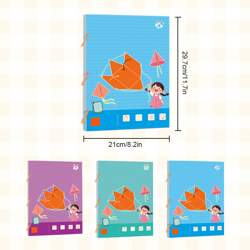 🔥Last Day Promotion 50% OFF👶✨Pull String 3D Geometry Learning Book