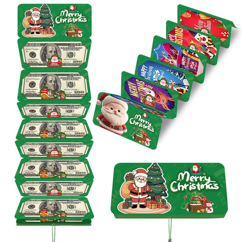 🎅Christmas Gift Idea- BUY 2 GET 1 FREE!!🎄Christmas Cash Envelope with Money Clip✨Make Every Gift Unforgettable