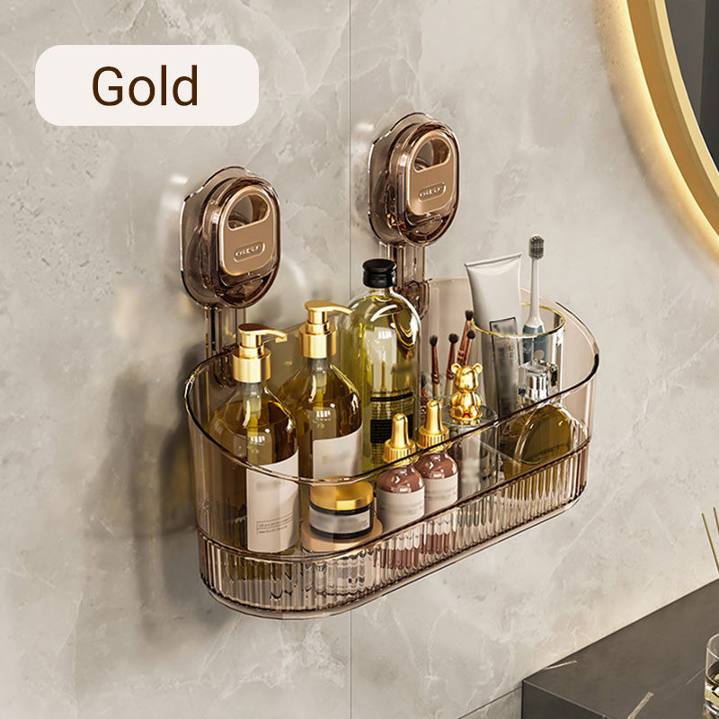 ✨Hot Sale-50% OFF✨No-Drill Bathroom Suction Storage Box – Large Capacity & Strong Load-Bearing