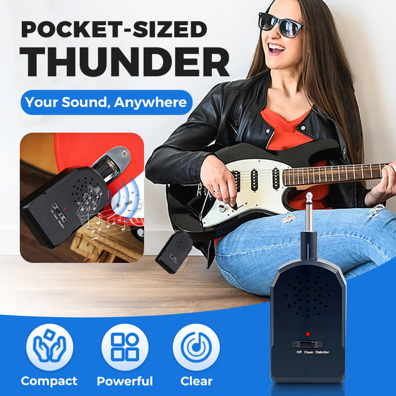 🌆 HOT SALE 🎁 Mini Portable Guitar Amplifier Set 🎸 30W HD Sound 🔊
