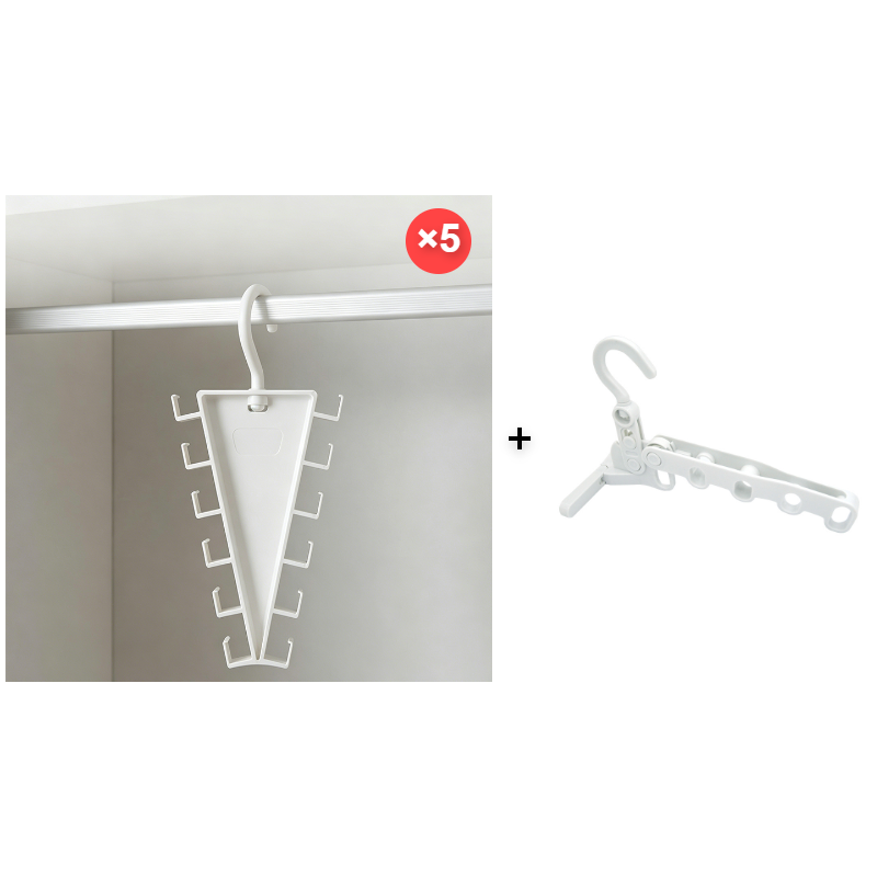 🥳HOT SALE🥳💞50K+ SOLD! Closet Organizer – From £3.99! V-shaped, double hooks & rotating. Tidy closet – grab yours! ✅