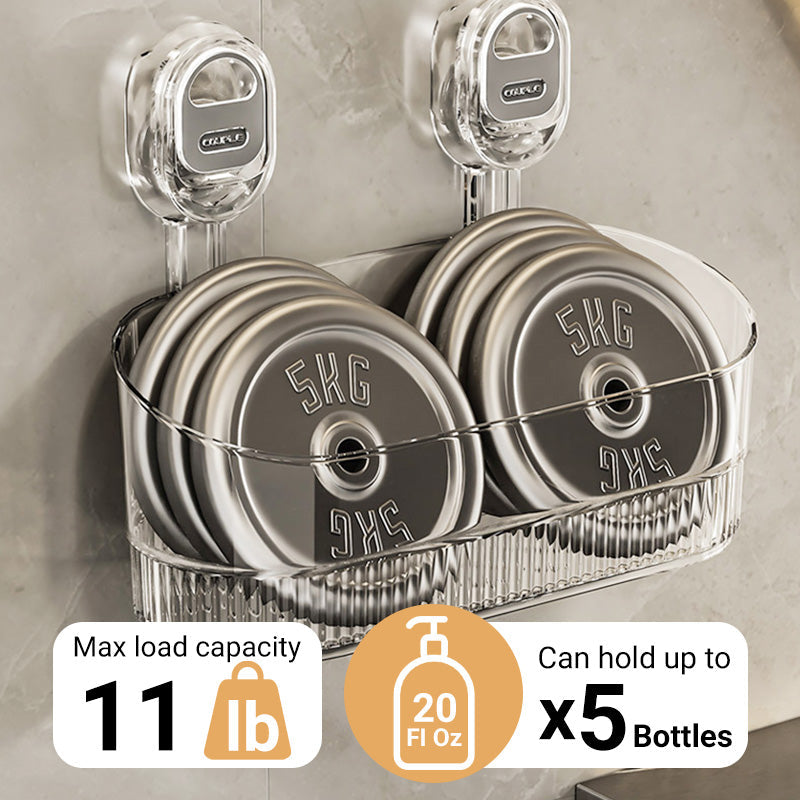 ✨Hot Sale-50% OFF✨No-Drill Bathroom Suction Storage Box – Large Capacity & Strong Load-Bearing