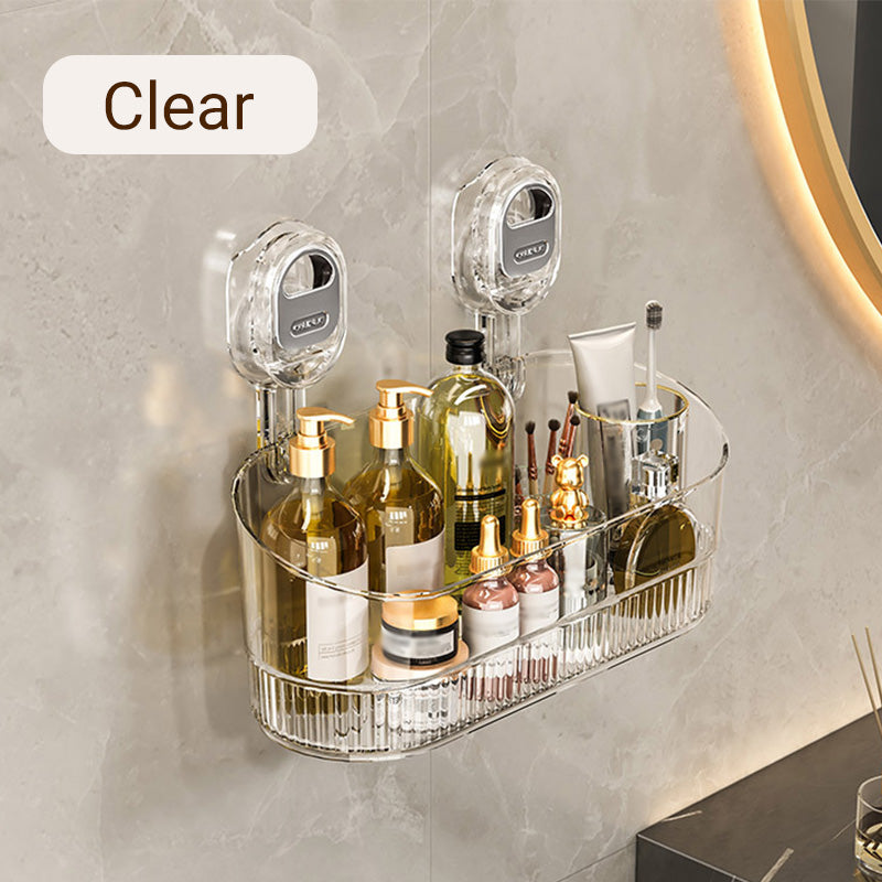 ✨Hot Sale-50% OFF✨No-Drill Bathroom Suction Storage Box – Large Capacity & Strong Load-Bearing