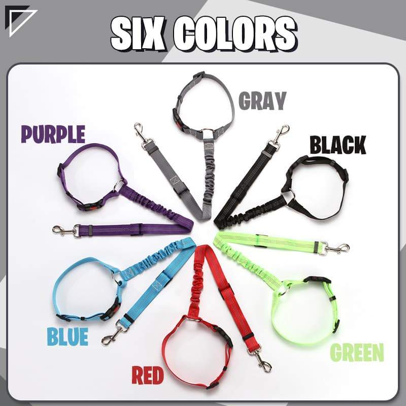 🔥FLASH SALE🔥 Pet Elastic Safety Rope – Keeps Pets Secure in Cars, Adjustable Length, 360° Swivel – Stops Distractions! 🐕🚗