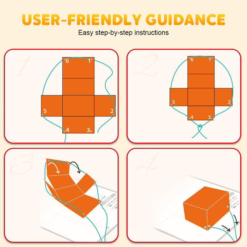 🔥Last Day Promotion 50% OFF👶✨Pull String 3D Geometry Learning Book
