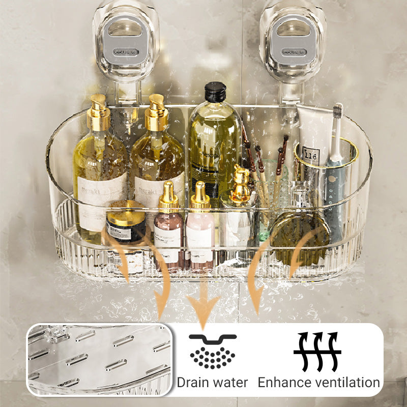 ✨Hot Sale-50% OFF✨No-Drill Bathroom Suction Storage Box – Large Capacity & Strong Load-Bearing