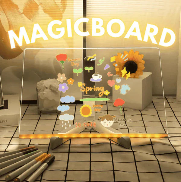 ✨LAST WEEK SPECIAL PRICE: £13.99!!⏳🎨Luminous Led Drawing Board For Children