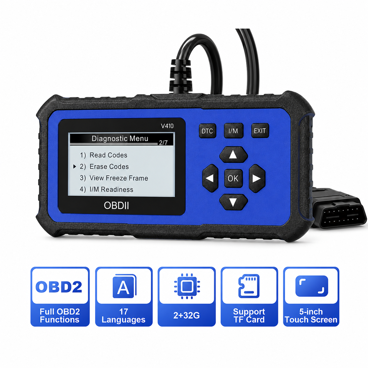 🔧🚗 49% off ⚡ Professional OBD2 scanner – Full diagnostics, one-click reset & 8 languages! Compatible with all vehicles from 1996 onwards 📊💡