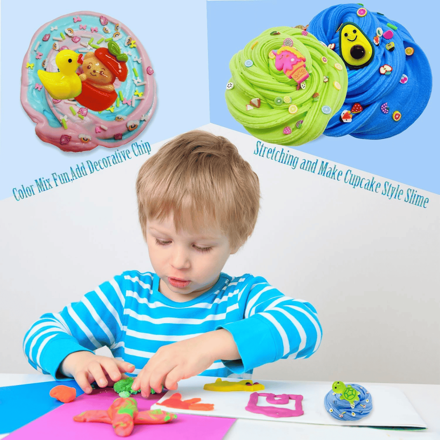 ⏰Christmas Sale 70% OFF!!🎁Super Clay Slime DIY Soft & Squishy Clay Scented Slime Sensory Clay