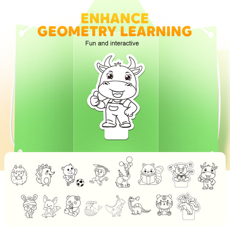 🔥Last Day Promotion 50% OFF👶✨Pull String 3D Geometry Learning Book