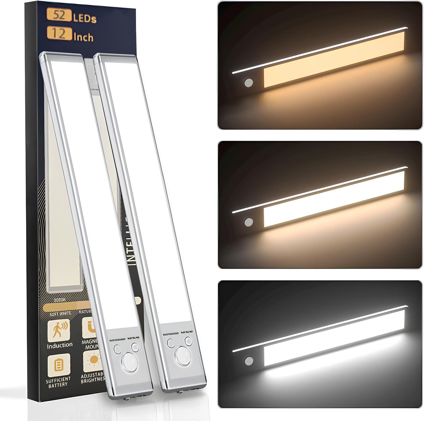 🏆 Hot Sale - 49% OFF 🔥3-Color Lighting Punch-free Smart Sensor Magnetic Rechargeable LED Lights