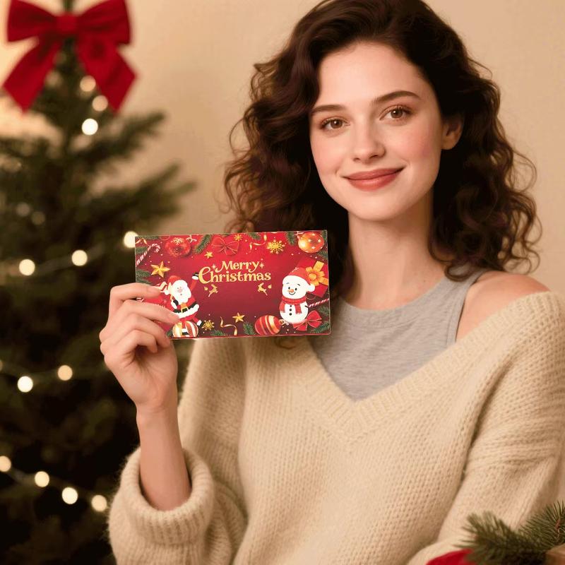 🎅Christmas Gift Idea- BUY 2 GET 1 FREE!!🎄Christmas Cash Envelope with Money Clip✨Make Every Gift Unforgettable