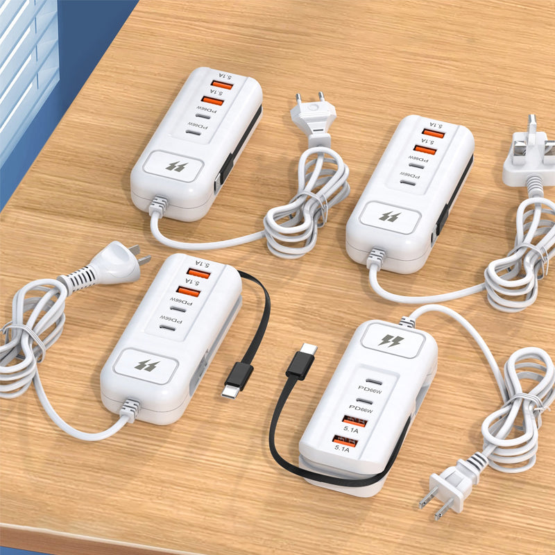 ⚡ USB Power Strip%&Surge Protector Power Strip | Christmas SALE 50% OFF | 4-Port Smart Hub with 30-Min Boost & Surge Protection | Declutter Your Desk & Travel Setup 🎄✨