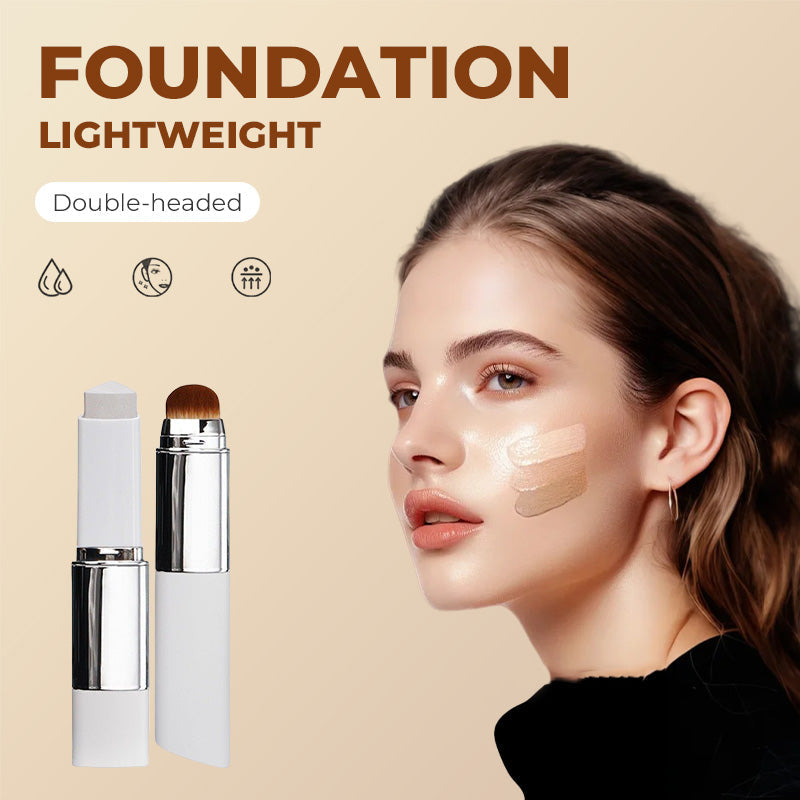 ✨Double-headed Lightweight Foundation Stick —zero gravity feel, lasts for 12 hours!🔥🔥