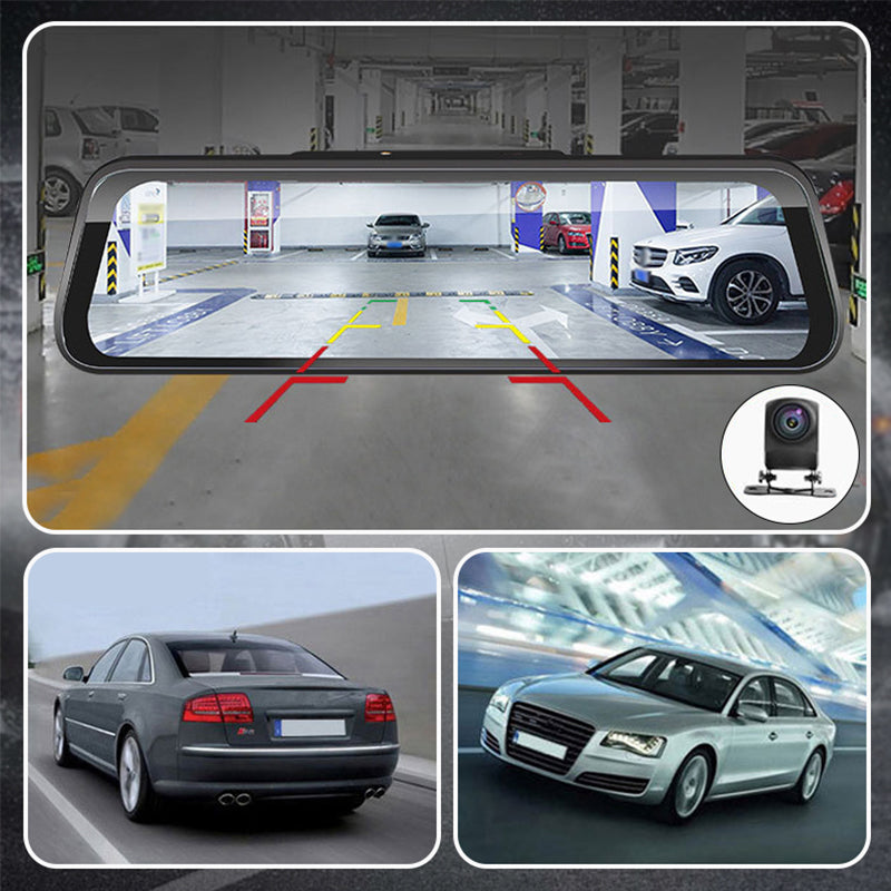 Touchscreen Dash Cam with Rearview Camera