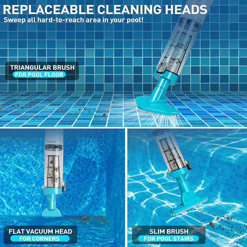 🔥SUMMER SALE🏄3-in-1 Cordless Handheld Pool Vacuum Cleaner