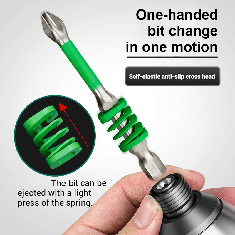 🔥New Hot Selling❤️🔥 Anti-Slip Magnetic Phillips Bit with Spring