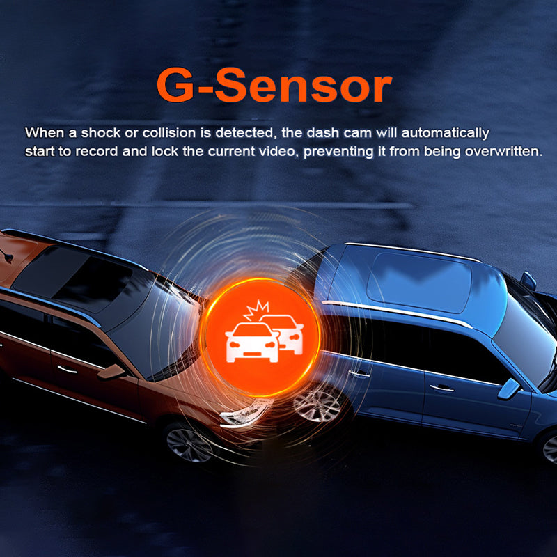 4K Dual Camera Dash Cam with GPS