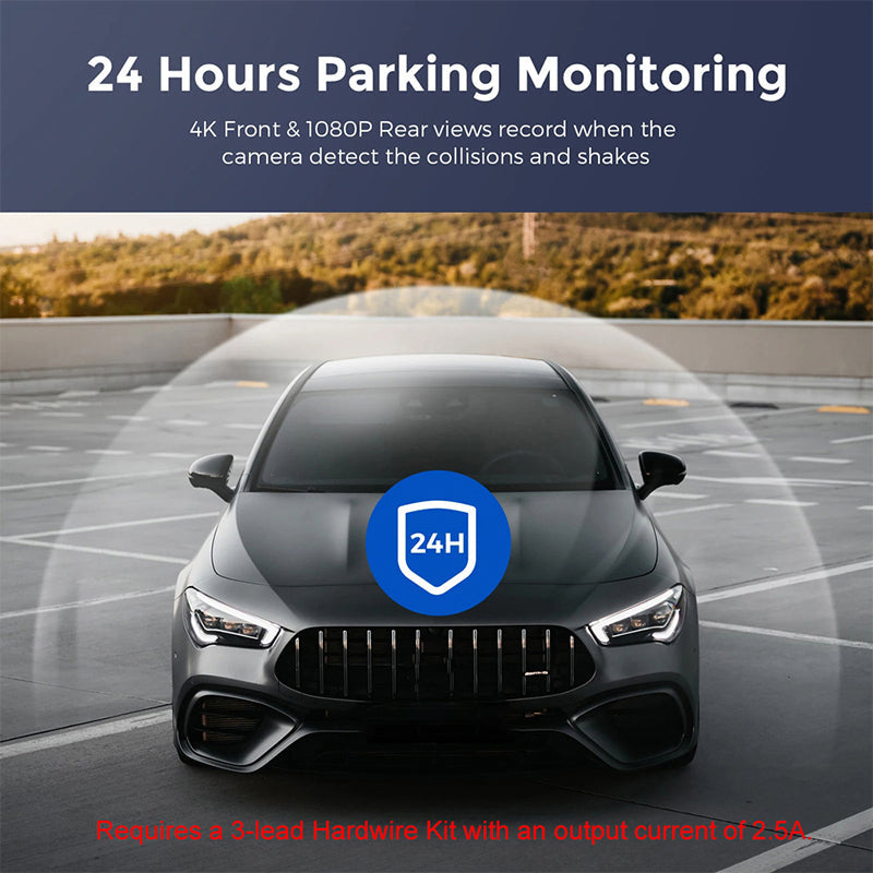 4K Dual Camera Dash Cam with GPS
