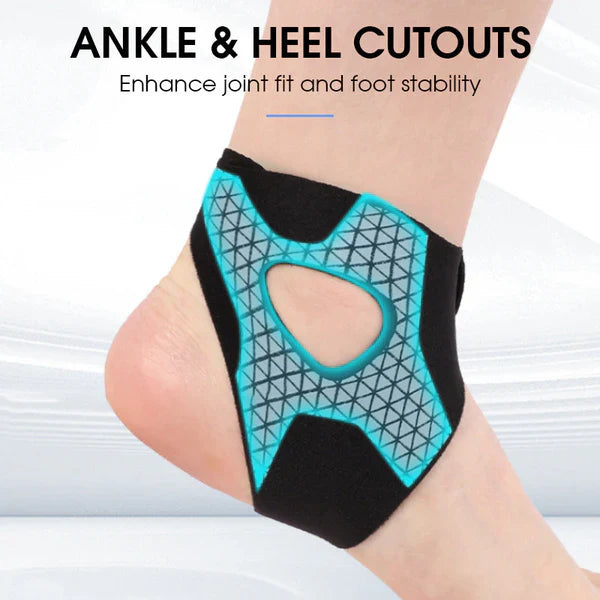 Adjustable elastic band for the ankle