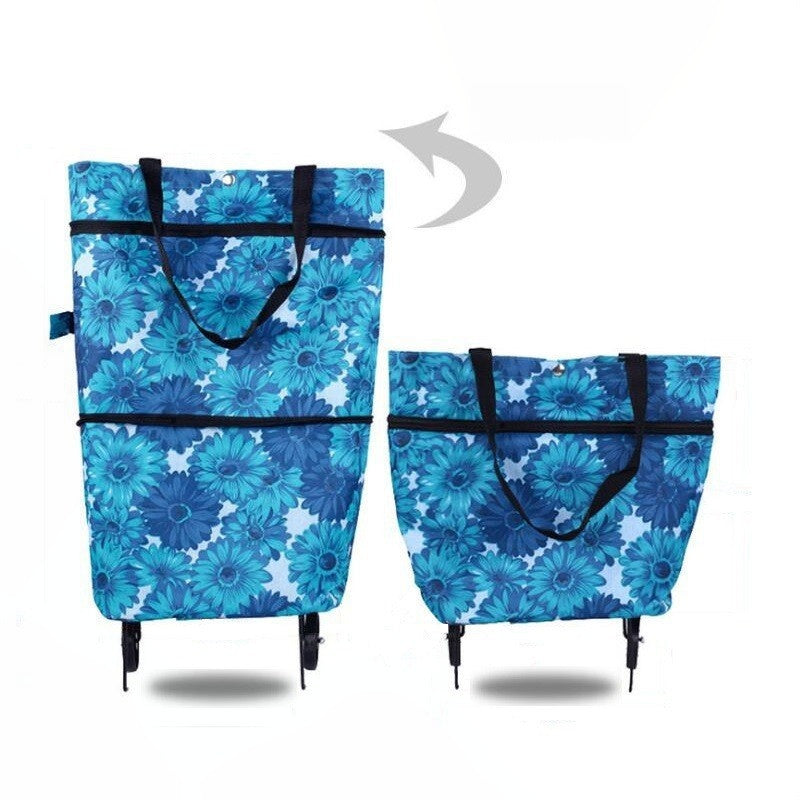 🎉2026 HOT SALE🎉💞100K+ SOLD! Foldable Shopping Cart – From £7.98! 2-in-1 carry & roll, 23L & 600D Oxford. Shop smarter – grab yours! ✅