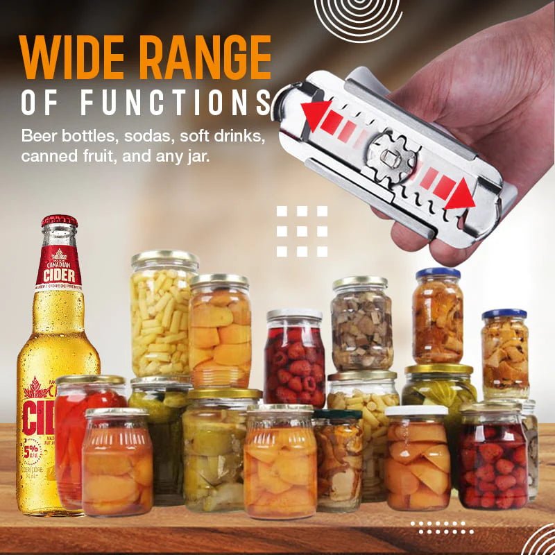 🔥 LAST DAY PROMOTION - 50%OFF 🔥 Easy Adjustable Stainless Steel Cap Opener