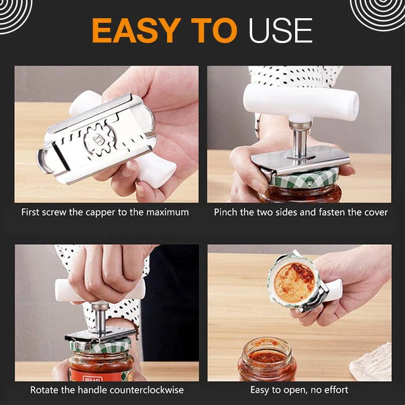 🔥 LAST DAY PROMOTION - 50%OFF 🔥 Easy Adjustable Stainless Steel Cap Opener