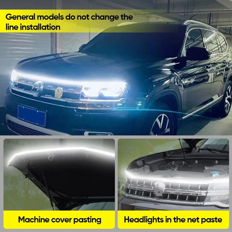 🔥【Dynamic Scan HoodBeam Kit】- 50% OFF! Light up your hood with hypnotic smooth scanning effects! ✨🚗