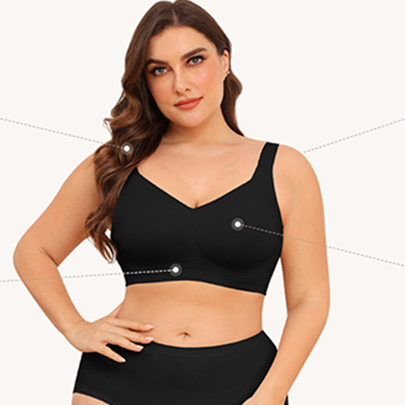 🎁Christmas 50% OFF✨🔥 Women's Seamless Full Coverage Wireless Bra👩