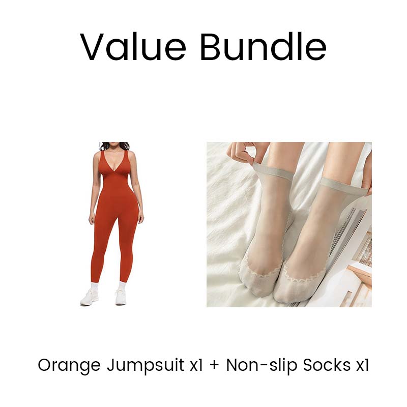๐ฅBuy 1 get 1 free๐ฅ ๐50K+ SOLD!๐ธ๐ฆ50% OFF High-Stretch V-Neck Jumpsuit โ All-day ease for fitness & beyond. Breathable, flexible & effortlessly chic. Your go-to for movement. ๐งโโ๏ธ๐ซ