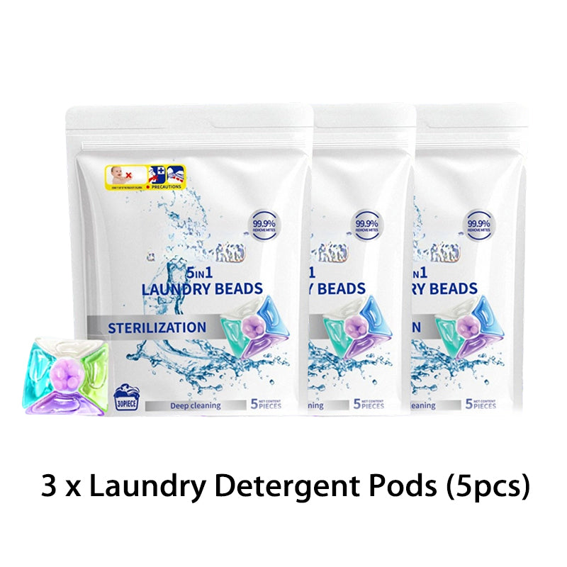 Deep Cleaning & Sterilizing Laundry Detergent Pods (5pcs)