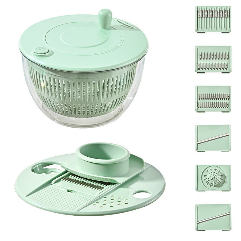 🔥 Hot sale 49% OFF🔥9-in-1 Multifunctional Large Capacity Salad Spinner & Slicer