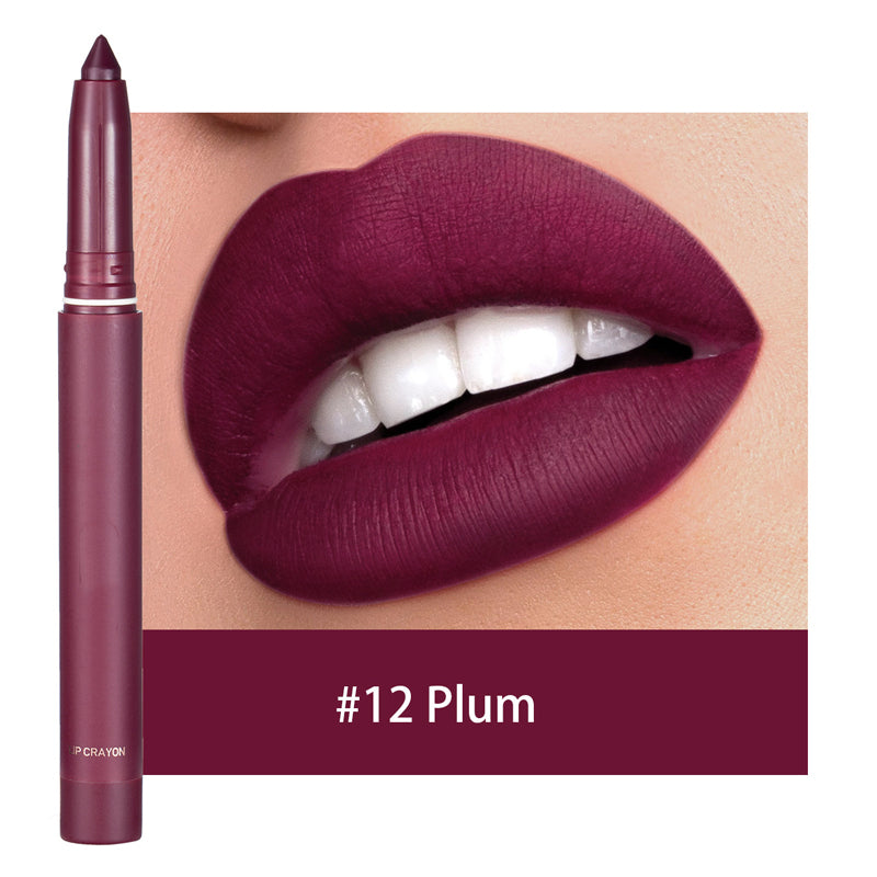 ๐ Matte lip crayon โ waterproof, 8hr wear, built-in sharpener ๐โจ