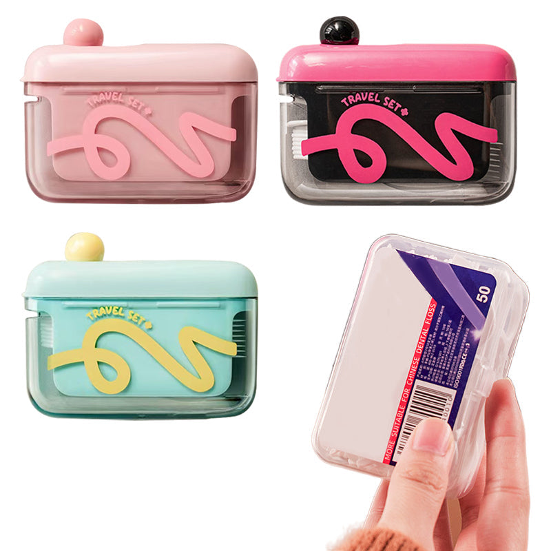 🦷✨Automatic Pop-Up Dental Floss Storage Dispenser,Just Press & Pop, Hygienic Storage. Great Gift For Oral Care Lovers! 💝😁✅