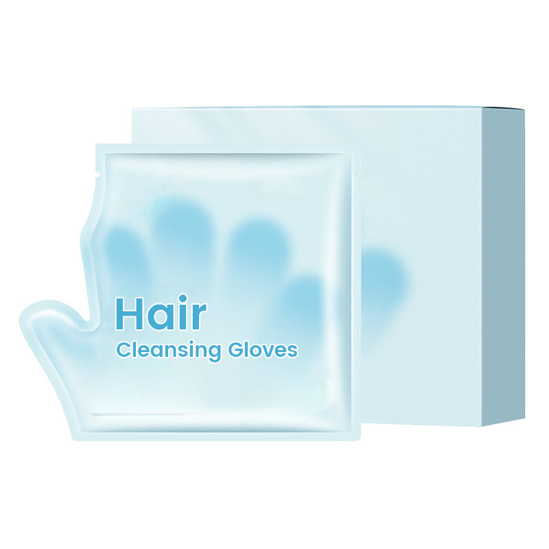 🧤Rinse-Free Hair Cleansing Gloves for Oil Control (10-Pack)