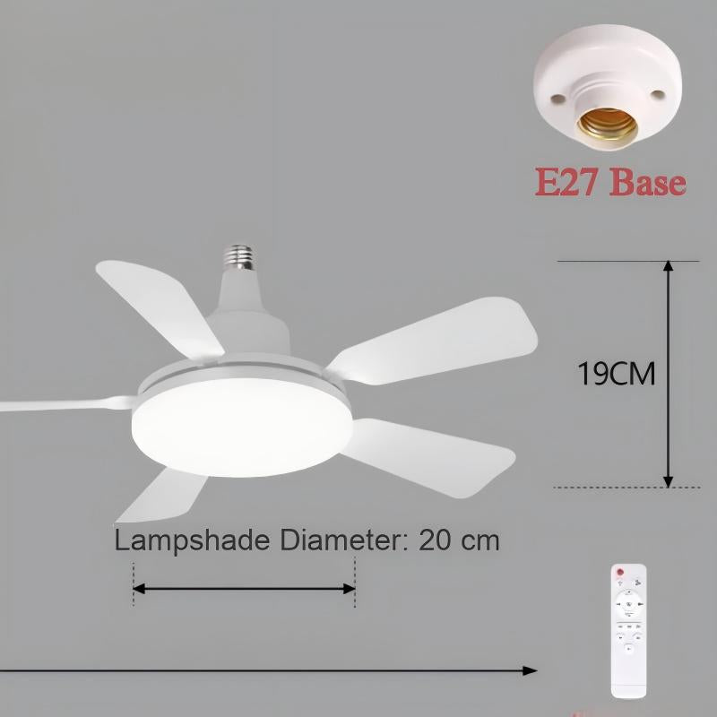 Socket Fan Light With Remote