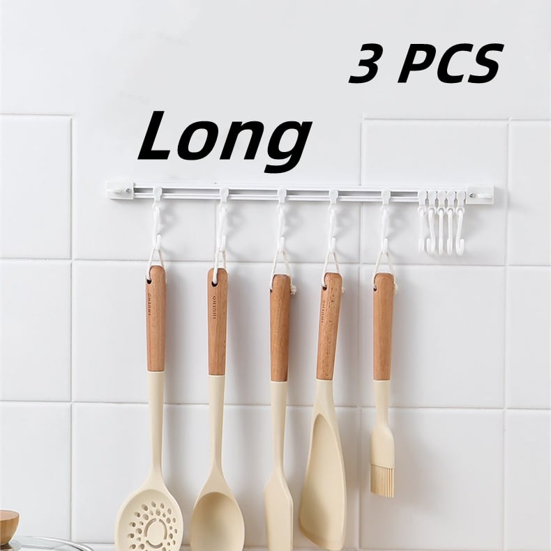 🥳2026 BESTSELLER🥾 Slide Rail Hanger Rack – Adjustable Rod, Punch-Free – Fits Standard & Extended Rails – Durable, Heavy-Load – Versatile Storage! 🛡️💨