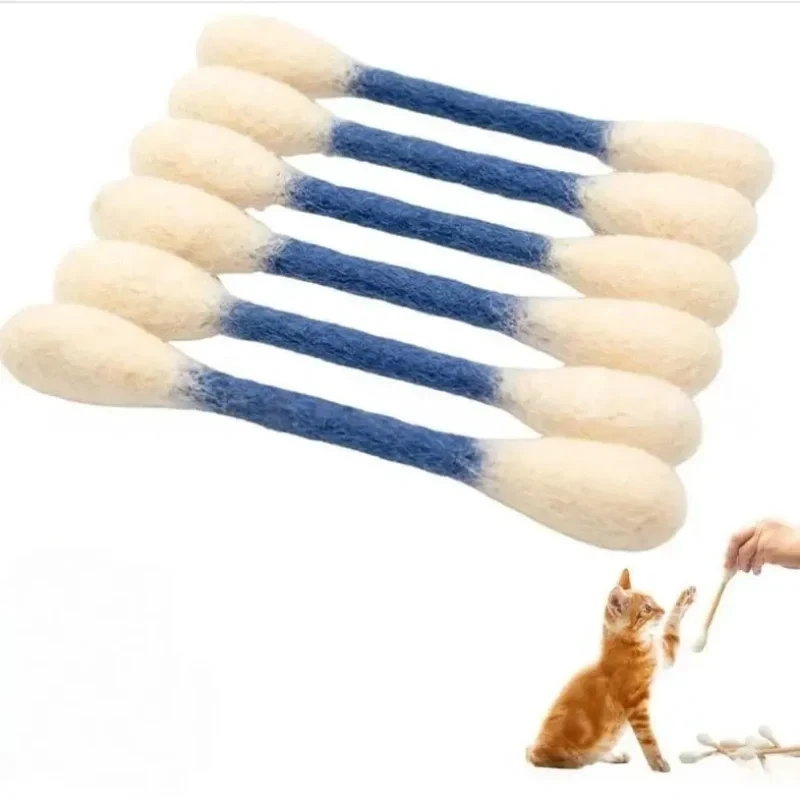 😺BORED CAT? FIX IT FAST!😺 Interactive Swab Toy – Premium Catnip, Durable Felt, Dental Care – Kicks, Chases & Pounces! 🐾