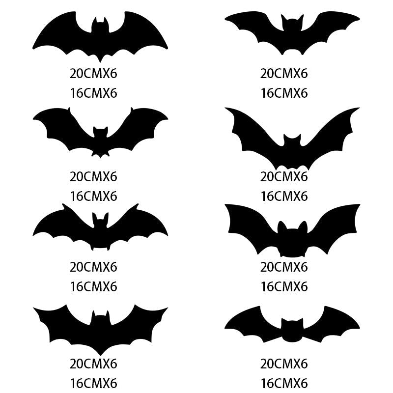 🎃FLASH SALE🎃 3D Bat Decor Stickers Set – 48–128PCS, Reusable, Easy Apply & Remove – Spooky Halloween Vibes! 🦇✨