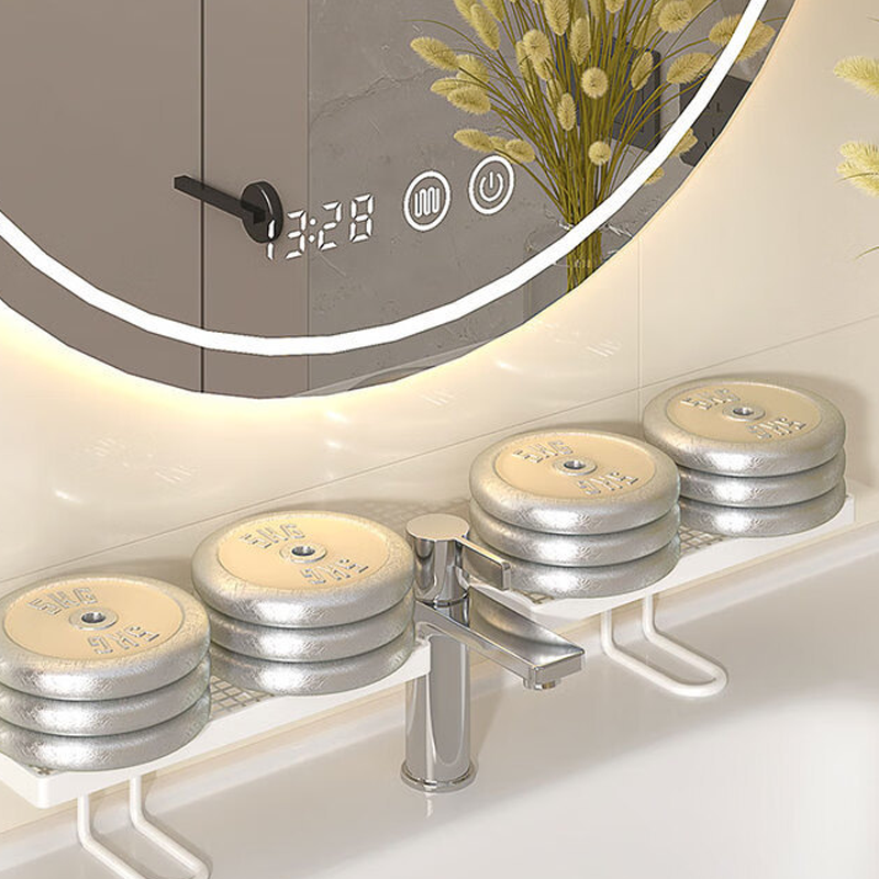 🚿CLUTTERED SINK? FIX IT FAST!🚿 Over-Faucet Shelf – No Tools Needed, Quick-Drain Base, Rust-Proof – Holds Skincare & More! 🧴