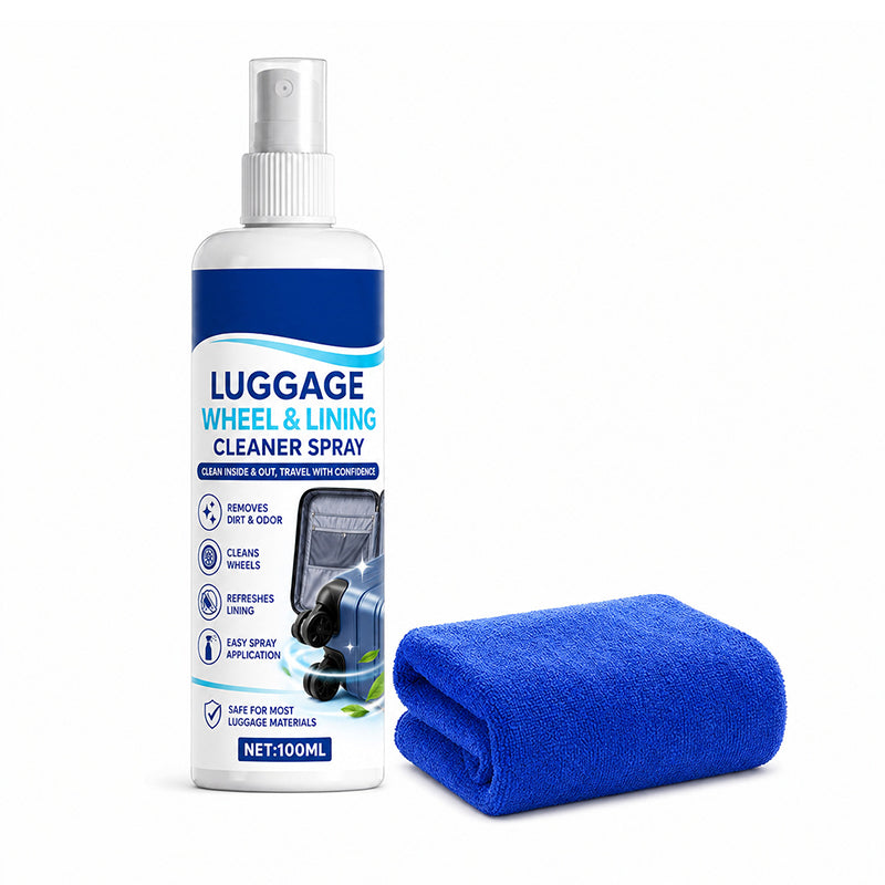 🔥 Multi-Surface Luggage Cleaning Spray – Gentle Formula for ABS, Polycarbonate, Leather & Canvas – Ideal for Pre-Trip & Post-Travel Care 🧳🧴