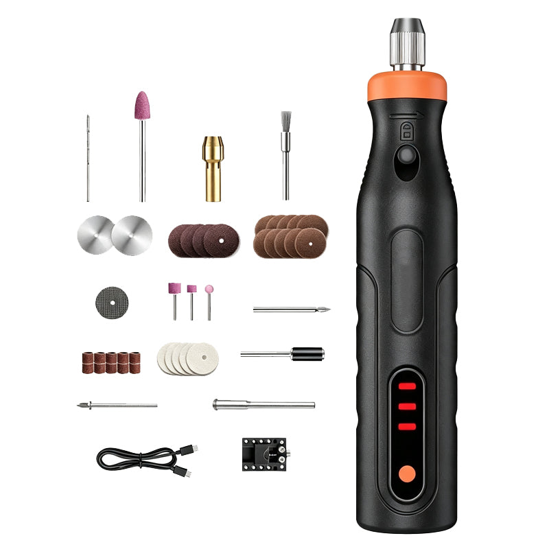 ⏰50% OFF⏰ Mini Handheld Cordless Rotary Tool – 3-Speed, 4V Battery, 100g – Includes 40+ Accessories – Perfect for DIY & Crafts! 🔋