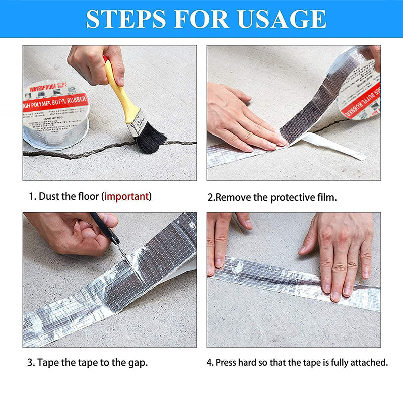 ⏳Time-Limited Special⏰Heavy-duty, waterproof aluminum tape – Immediate repair and sealing of leaks