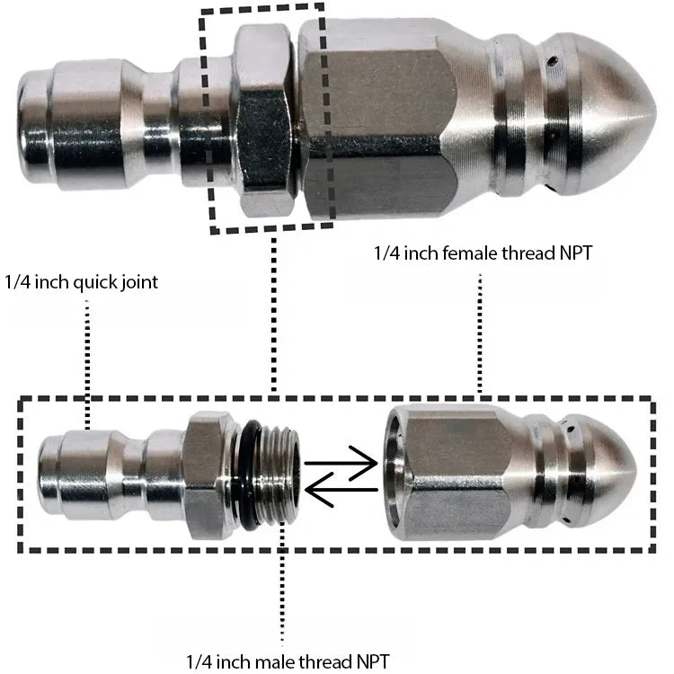 🥳HOT SALE🥳💞10K+ SOLD! Pipe Nozzle – From £8.99! High-pressure, precision pointed & stainless steel. Clear clogs fast – grab yours! ✅