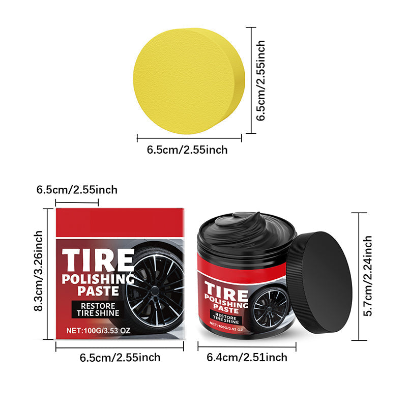 🥳HOT SALE🥳💞50K+ SOLD! Tire Shine Balm – From £8.99! Deep black, quick-dry & UV protection. Showroom tires – grab yours! ✅