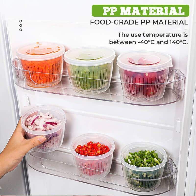🥳HOT SALE🥳💞10K+ SOLD! Preservation Box – From £7.99! Double drain, spiral seal & 500ml capacity. Fresh food – grab yours! ✅