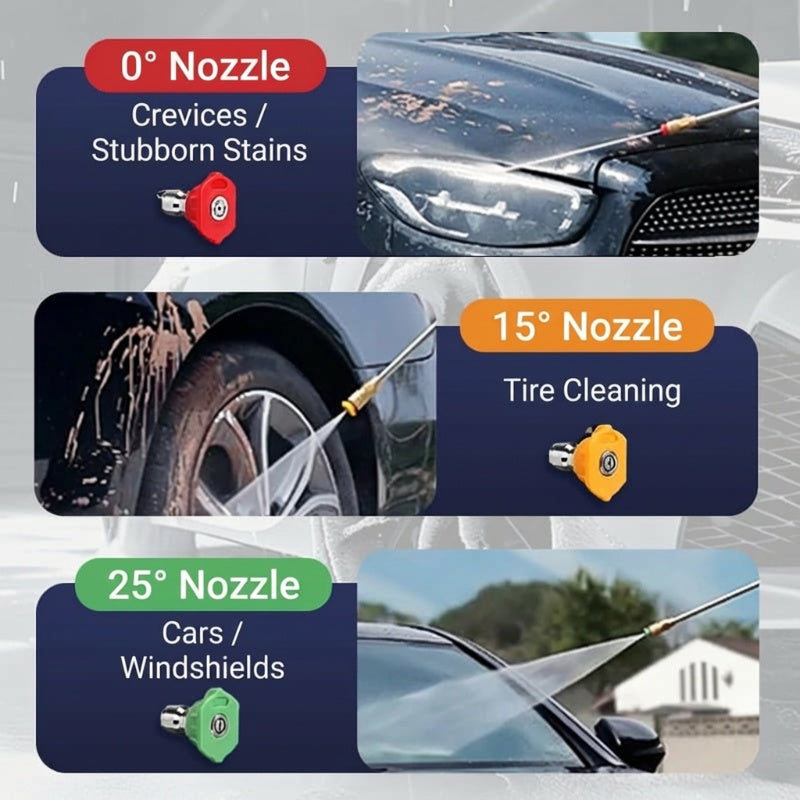 🏡 【PROFESSIONAL CLEANING】4000 PSI Telescopic Pressure Washer ✨ 3-in-1 Cleaning for the Whole House – No Ladder Required!